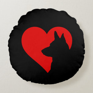 German Shepherd     Round Cushion