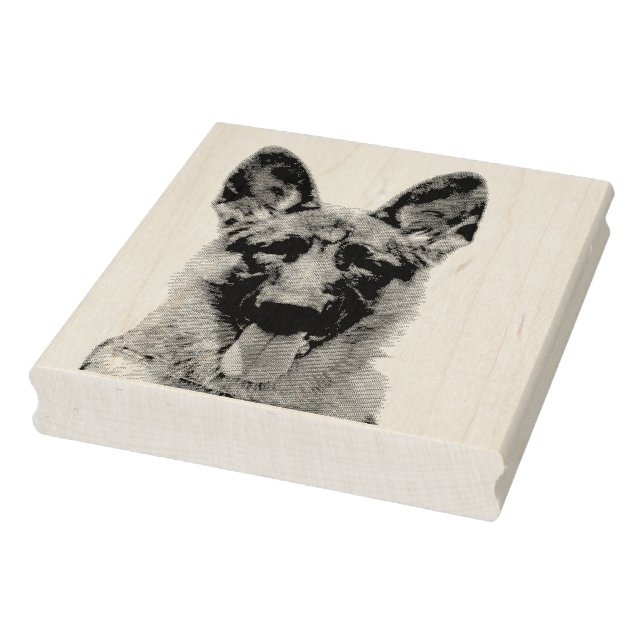 German shepherd rubber stamp (Stamp)