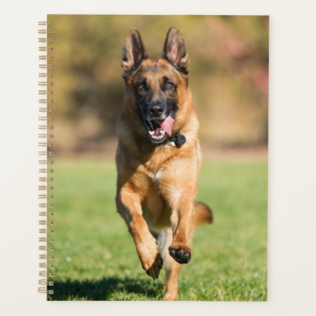 German Shepherd Running Planner (Front)