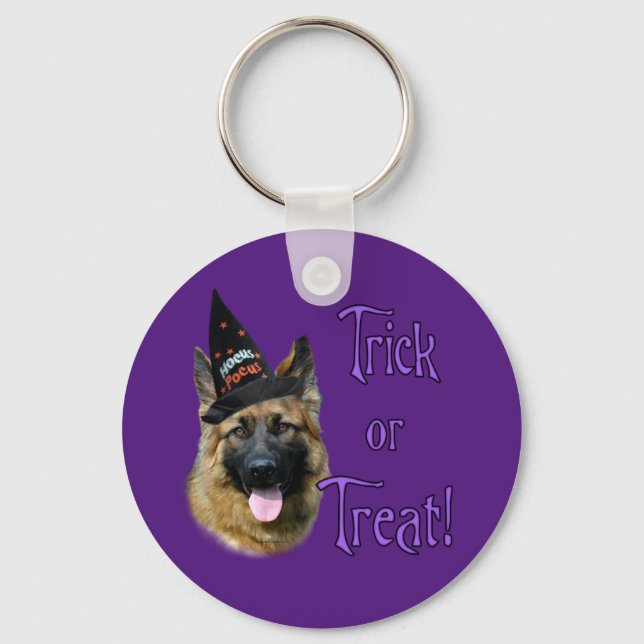German Shepherd (sable) Trick Key Ring (Front)