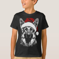German Shepherd Santa Hat Christmas Xmas Pajama Wo
