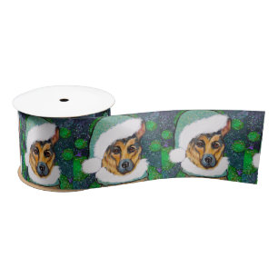 GERMAN SHEPHERD SATIN RIBBON