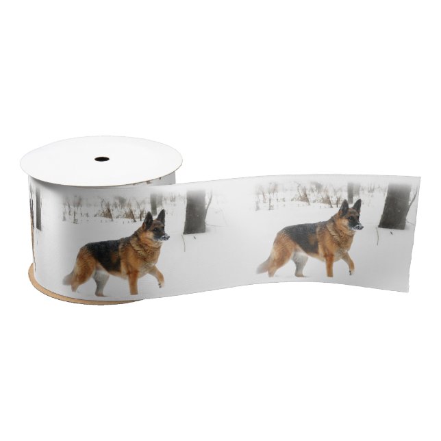 German Shepherd Satin Ribbon (Spool)