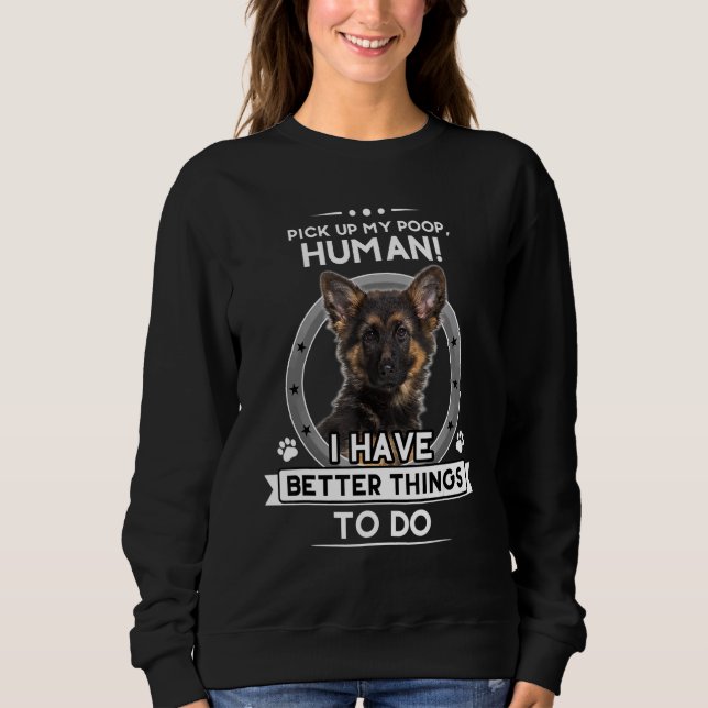German Shepherd Shepard Dog Mum Dad Joke Pet Tee (Front)