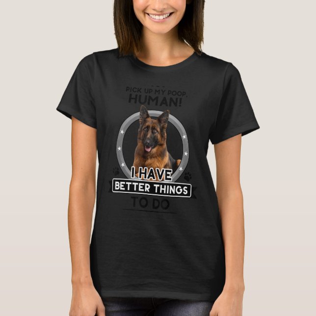 German Shepherd Shepard Dog Mum Dad Joke Pet Tee 1 (Front)
