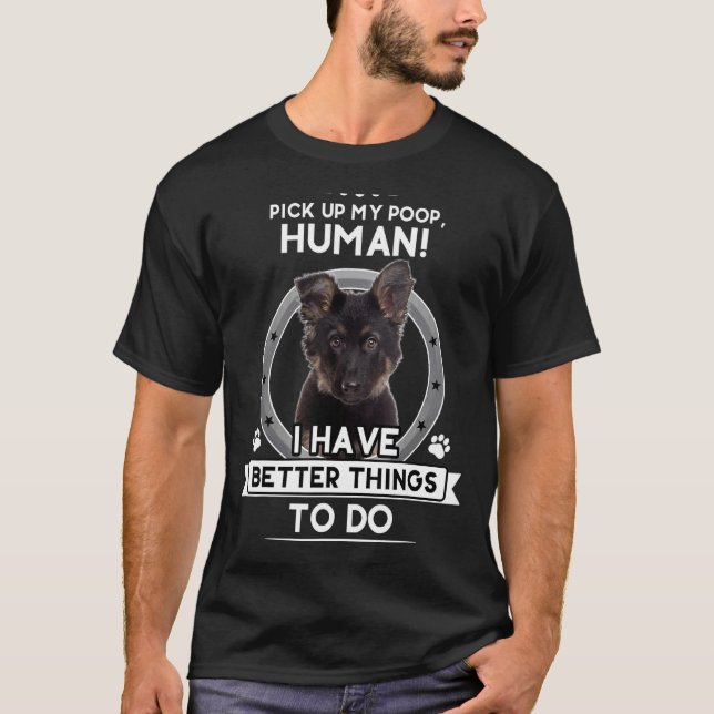 German Shepherd Shepard Dog Mum Dad Joke Pet Tee 2 (Front)