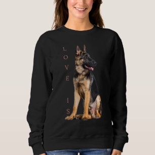 German Shepherd Shepard Dog Mum Dad Love Pet 1 Sweatshirt
