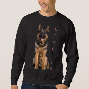 German Shepherd Shepard Dog Mum Dad Love Pet Puppy Sweatshirt