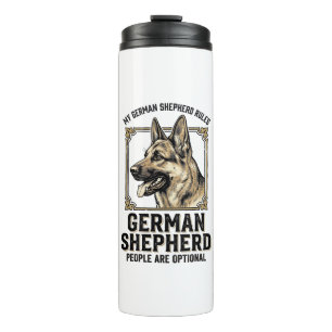 German Shepherd Shirt for Dog Lovers Vintage Engra Thermal Tumbler