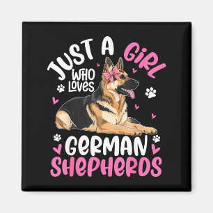 German Shepherd Shirt For Girls Women German Sheph Magnet