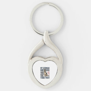 German Shepherd Shirt Funny Dog Lover Vintage Engr Key Ring