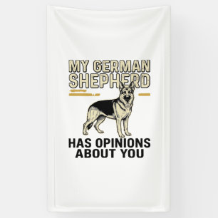 German Shepherd Shirt Funny Vintage Engraving Dog Banner