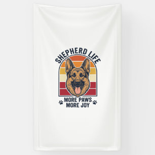 German Shepherd Shirt Retro Engraving Dog Lover Gr Banner