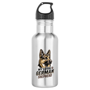 German Shepherd Shirt Vintage Engraving Dog Lover 532 Ml Water Bottle