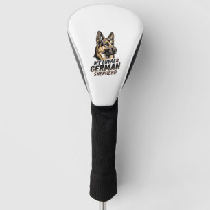 German Shepherd Shirt Vintage Engraving Dog Lover Golf Head Cover