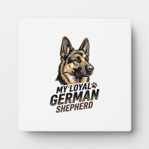 German Shepherd Shirt Vintage Engraving Dog Lover  Plaque