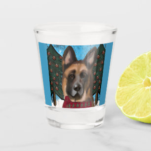German Shepherd Shot Glass