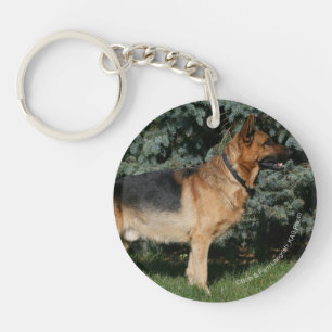 German Shepherd Show Stand Key Ring