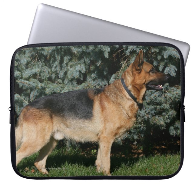 German Shepherd Show Stand Laptop Sleeve (Front)