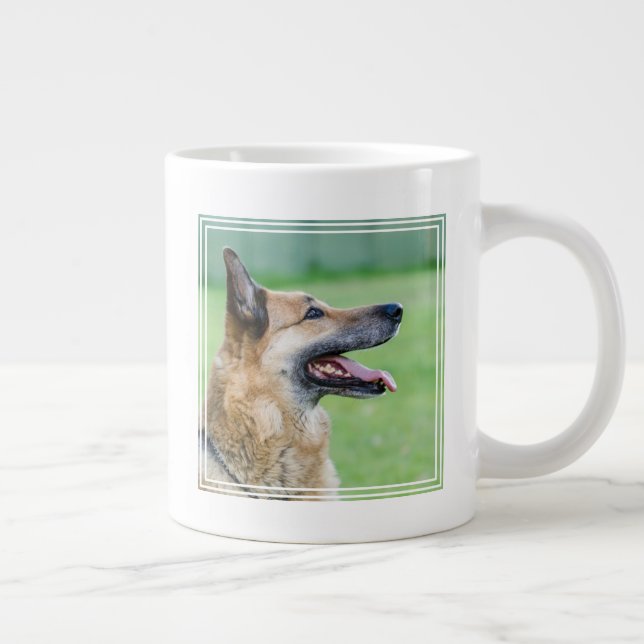 German Shepherd Side Portrait Large Coffee Mug (Right)