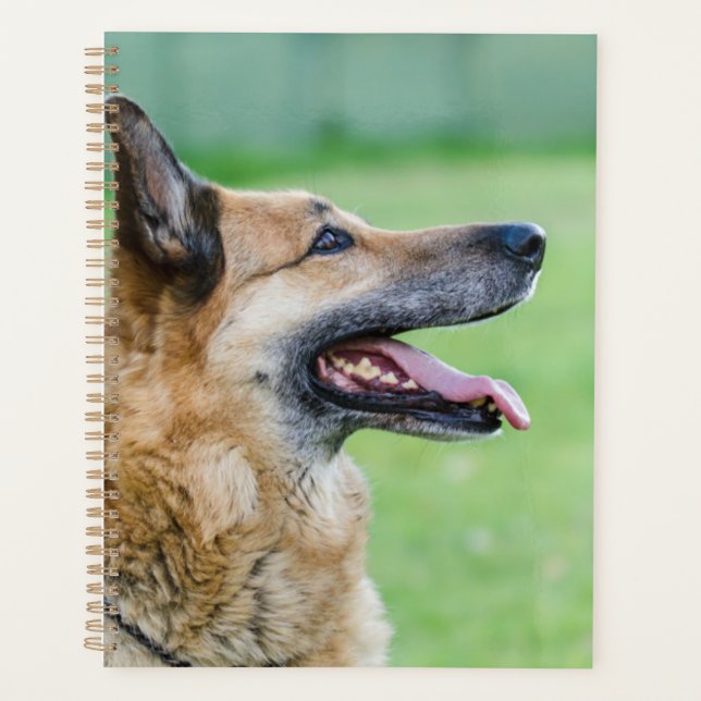 German Shepherd Side Portrait Planner (Front)
