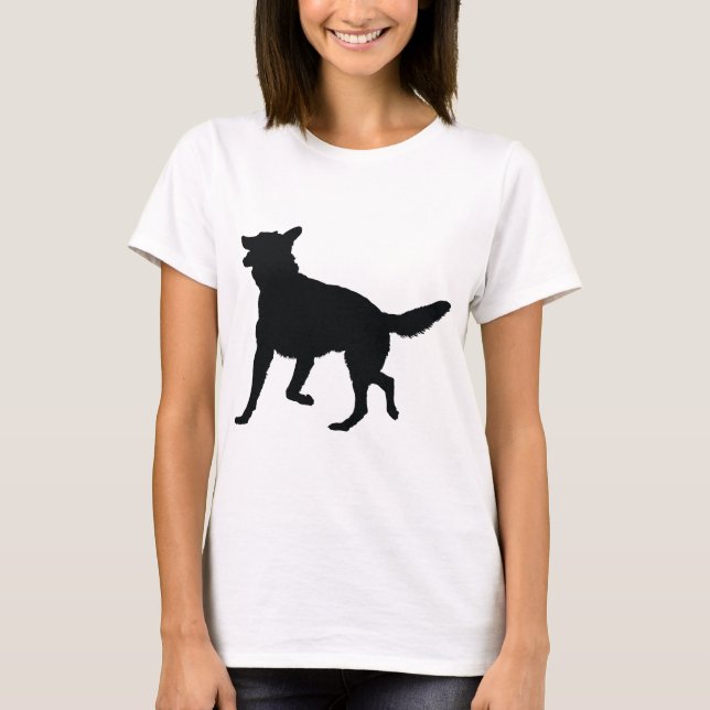 German Shepherd Silhouette T-Shirt (Front)