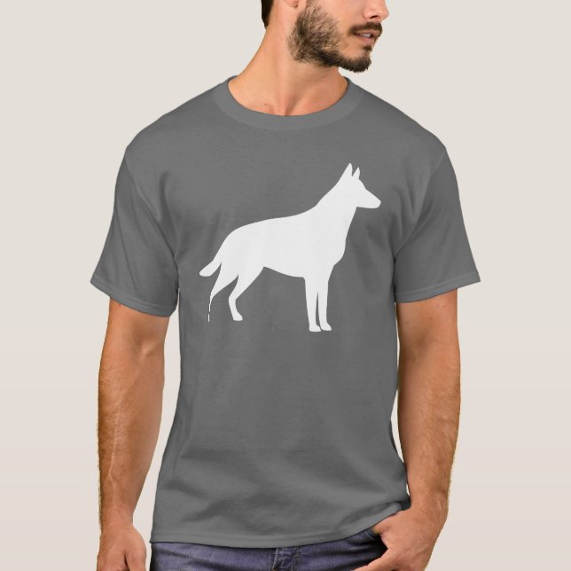 German Shepherd Silhouette T-Shirt (Front)