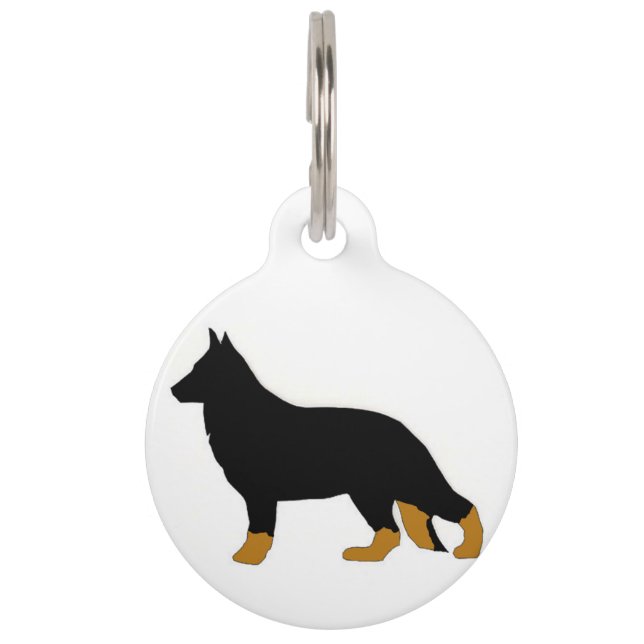 German Shepherd silo bi colour Pet Tag (Front)