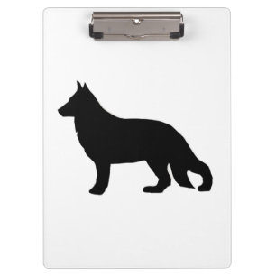 german shepherd silo black clipboard