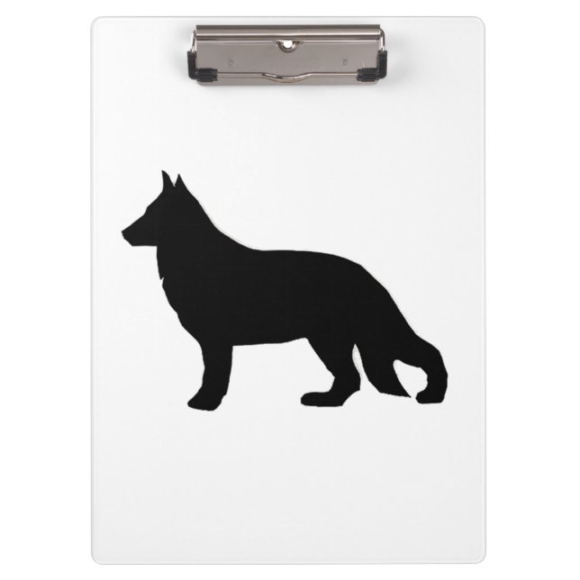 german shepherd silo black clipboard (Front)