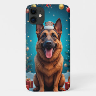 German Shepherd, sitting Case-Mate iPhone Case