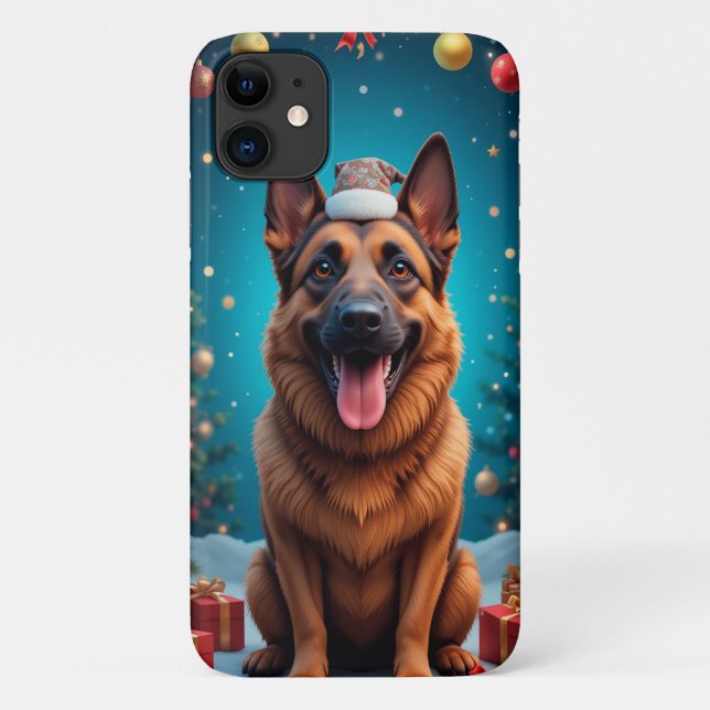 German Shepherd, sitting Case-Mate iPhone Case (Back)