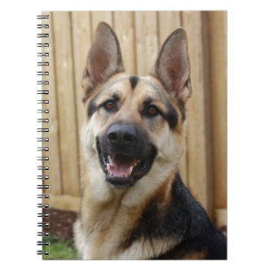 German Shepherd Sitting Spiral Notebook