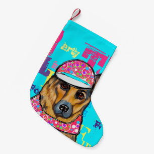 German Shepherd Small Christmas Stocking