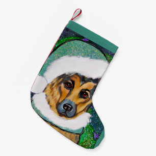 GERMAN SHEPHERD SMALL CHRISTMAS STOCKING