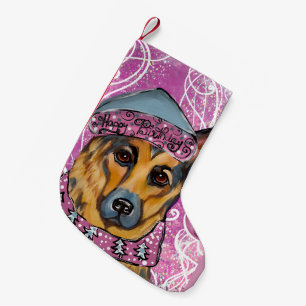 German Shepherd Small Christmas Stocking