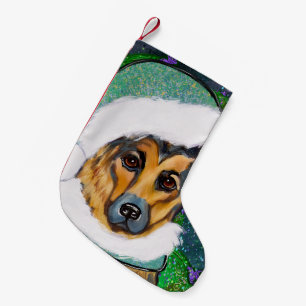German Shepherd        Small Christmas Stocking