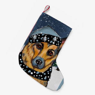 German Shepherd Small Christmas Stocking