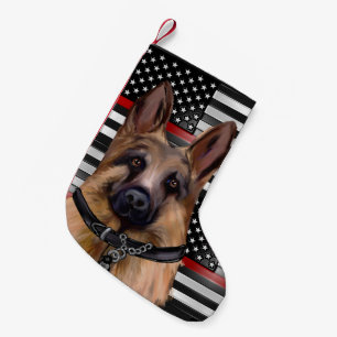 GERMAN SHEPHERD SMALL CHRISTMAS STOCKING