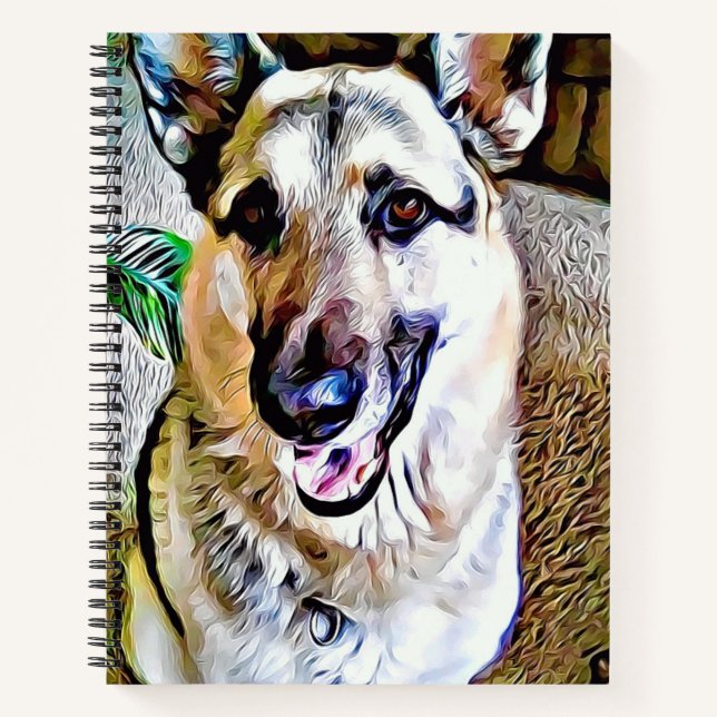 German Shepherd Spiral Notebook (Front)