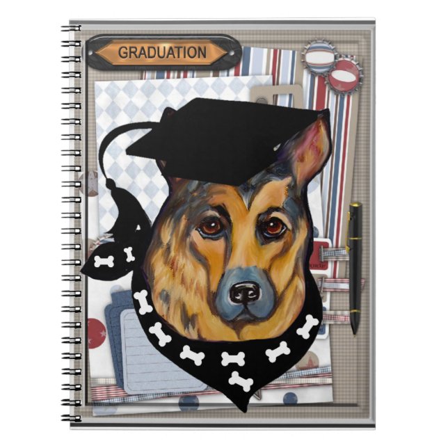 GERMAN SHEPHERD SPIRAL NOTEBOOK (Front)