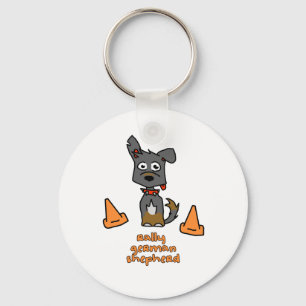 German Shepherd Sports Key Ring
