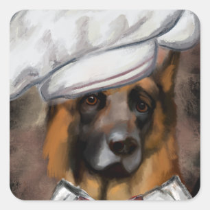 German Shepherd  Square Sticker