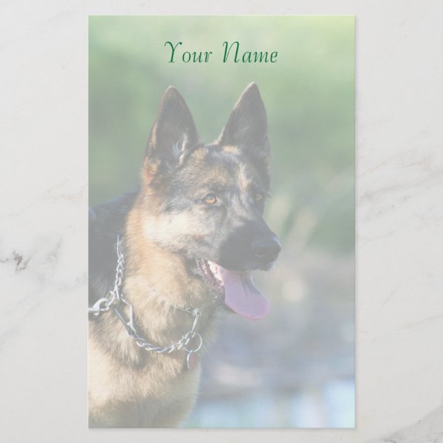 German Shepherd Stationary Stationery (Front)