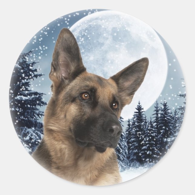 German Shepherd Sticker (Front)