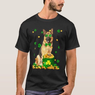 German Shepherd Stpatricks Day Dog Dad Dog Mom T-Shirt