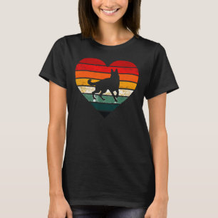 German Shepherd Sunset Dog Mum Dad  T-Shirt