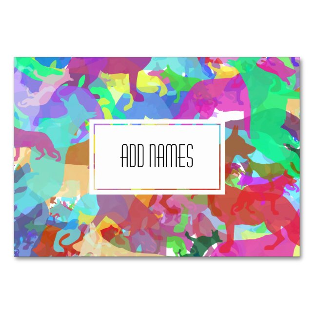 German Shepherd Tablecards Table Number (Front)