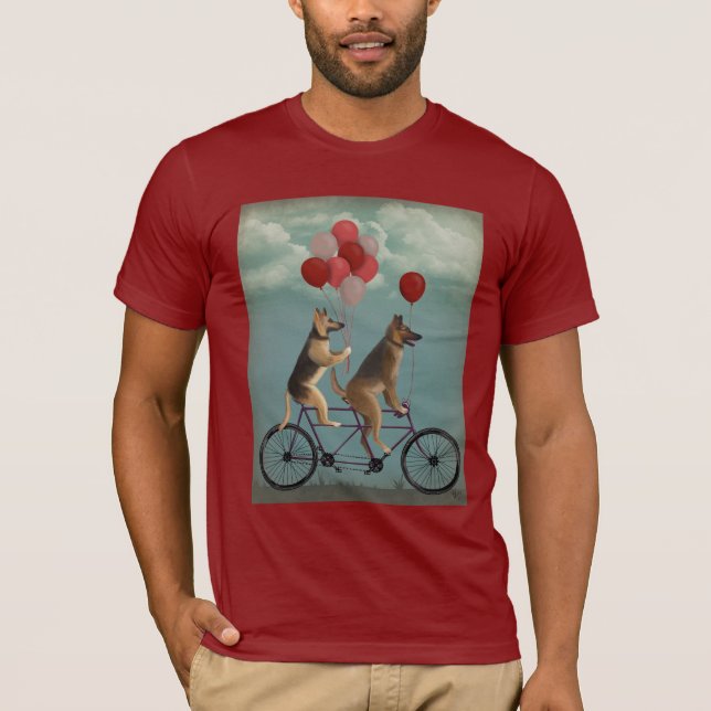 German Shepherd Tandem T-Shirt (Front)