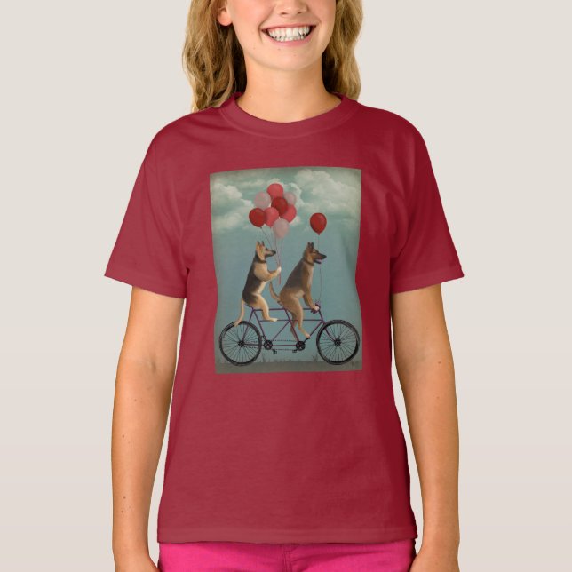 German Shepherd Tandem T-Shirt (Front)
